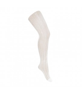 Panty calado para niña de Cóndor - Blanco