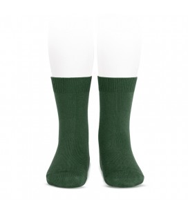 Calcetines básicos punto liso de Cóndor - Verde botella