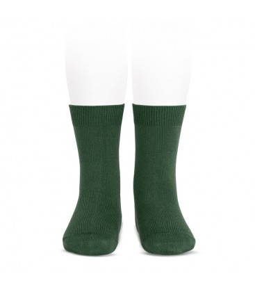 Calcetines básicos punto liso de Cóndor - Verde botella