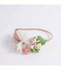 Diadema de flores para niña
