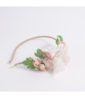 Diadema de flores para niña