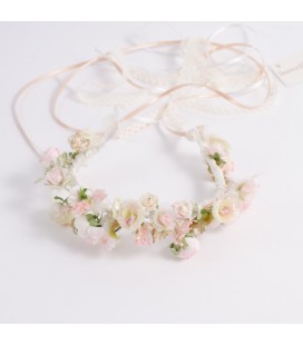 Diadema de flores para niña