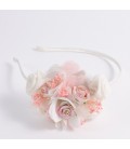 Diadema de flores para niña