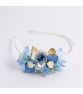 Diadema de flores para niña