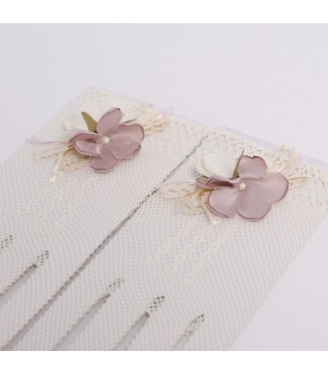 Guantes adorno flor para primera comunión