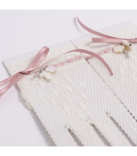 Guantes adornados para primera comunión
