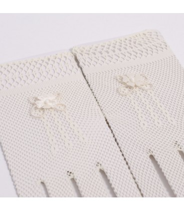Guantes flor pequeña para primera comunión