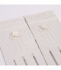 Guantes flor pequeña para primera comunión