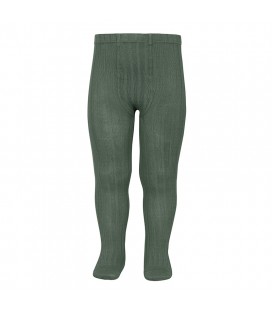 Cóndor - Leotardo básico canalé - Verde liquen