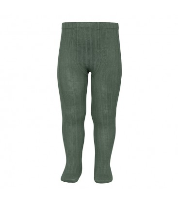 Cóndor - Leotardo básico canalé - Verde liquen