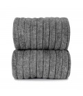 Cóndor - Calcetines altos canalé básicos - Gris claro