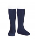 Cóndor - Calcetines altos canalé básicos - Marino