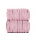 Cóndor - Calcetines altos canalé básicos - Rosa palo