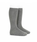 Cóndor - Calcetines altos básicos punto liso - Gris claro