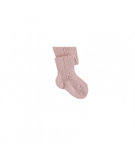 Leotardo cálido calado lateral de Cóndor - Rosa empolvado