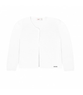 Cóndor - Chaqueta larga punto bobo - Blanco