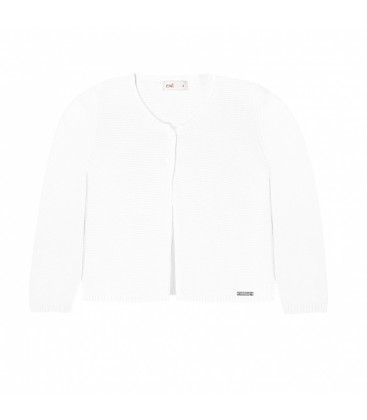 Cóndor - Chaqueta larga punto bobo - Blanco