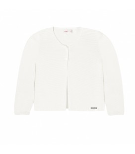 Cóndor - Chaqueta larga punto bobo - Nata