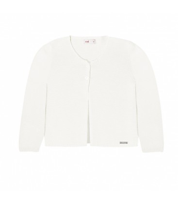 Cóndor - Chaqueta larga punto bobo - Nata