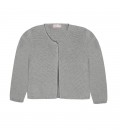Cóndor - Chaqueta larga punto bobo - Aluminio