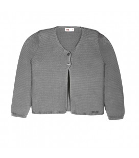 Cóndor - Chaqueta larga punto bobo - Gris claro