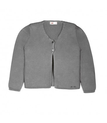 Cóndor - Chaqueta larga punto bobo - Gris claro