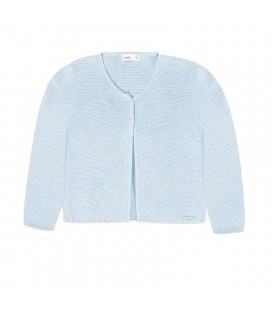 Cóndor - Chaqueta larga punto bobo - Azul bebé