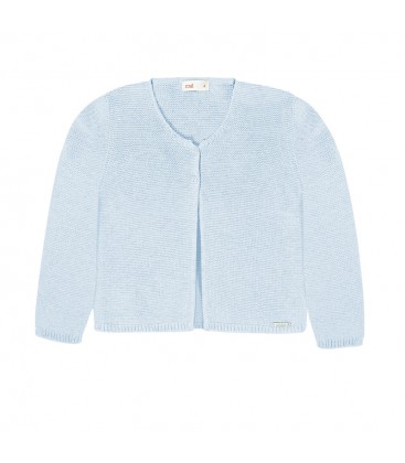 Cóndor - Chaqueta larga punto bobo - Azul bebé