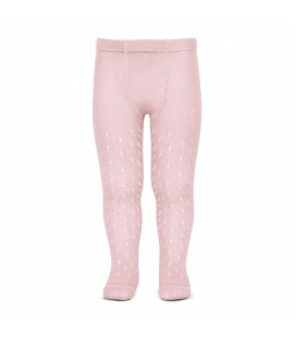 Cóndor - Leotardos perlé calados - Rosa