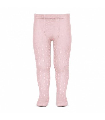 Cóndor - Leotardos perlé calados - Rosa