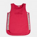 Guess - Camiseta tirantes rosa para niña