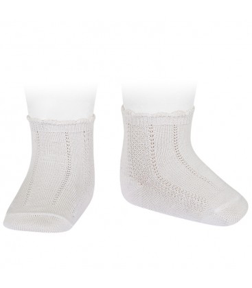 Cóndor - Calcetines cortos labrados - Nata