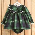 Valentina Bebés - Vestido verde escocés