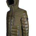 YES ZEE - Chaquetón acolchado verde militar para niño