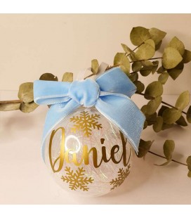Bola navidad personalizada Hilos Lazo