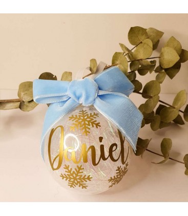 Bola navidad personalizada Hilos Lazo
