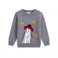 Newness - Jersey gris ovni para niño