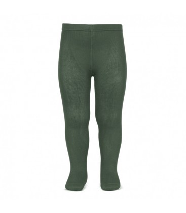 Cóndor - Leotardos básicos de punto liso - Verde liquen