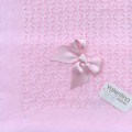 Valentina bebés - Toquilla hilo calada rosa bebé