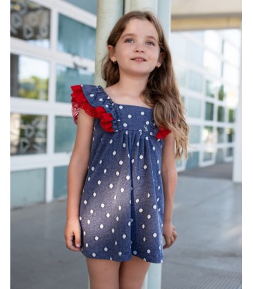 Vera by Nekenia - Vestido punto lunares para niña