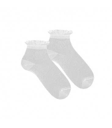 Cóndor - Calcetines tobilleros plumeti puño - Blanco