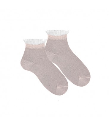 Cóndor - Calcetines tobilleros plumeti puño - Rosa palo