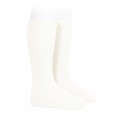 Cóndor - Calcetines altos básicos punto liso - Nata