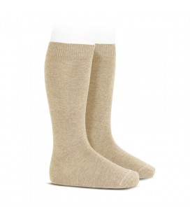 Cóndor - Calcetines altos básicos punto liso - Turrón