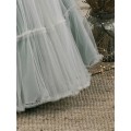 Marla - Vestido primera comunión tul turquesa