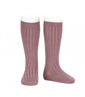 Cóndor - Calcetines altos canalé básicos - Iris