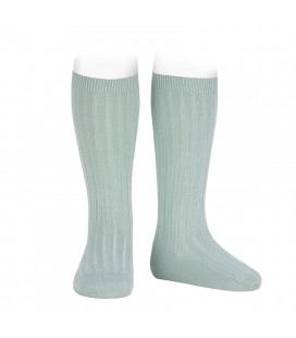 Cóndor - Calcetines altos canalé básicos - Bruma