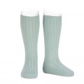 Cóndor - Calcetines altos canalé básicos - Bruma