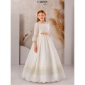 Carmy - Vestido romántico tul bordado primera comunión