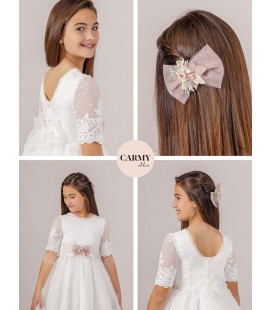 Carmy - Vestido organza mate primera comunión
